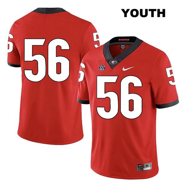 Georgia Bulldogs Youth William Mote #56 NCAA No Name Legend Authentic Red Nike Stitched College Football Jersey FQH2156DE